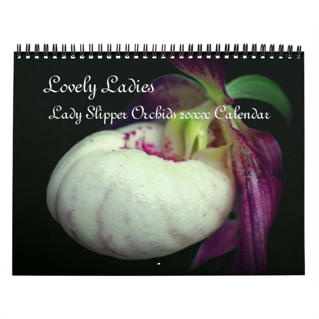Lady Slipper Orchid Flowers Calendar (Cover)