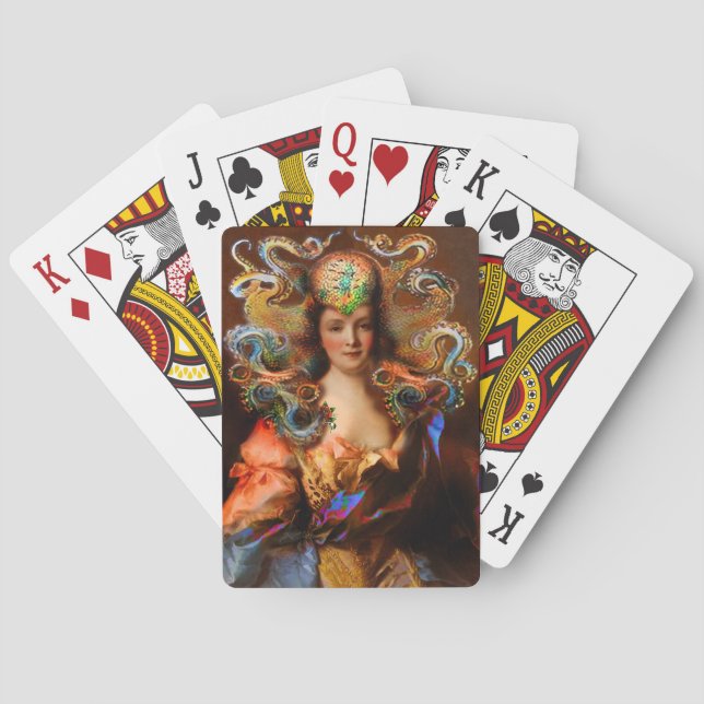 Lady Squid Lucky Deck Bicycle Playing Cards (Back)
