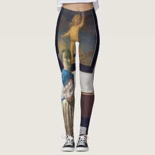 Lady Standing at a Virginal, Johannes Vermeer Leggings
