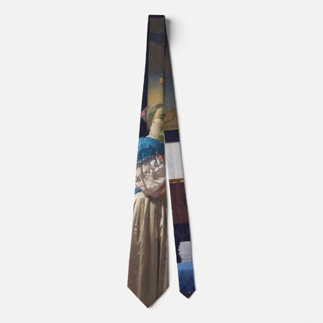 Lady Standing at a Virginal, Johannes Vermeer Tie (Front)