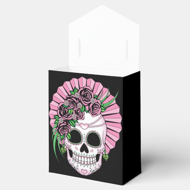 Lady Sugar Skull Favor Box (Opened)