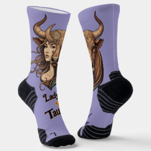 Lady Tauro socks - Single and zodiacal detail