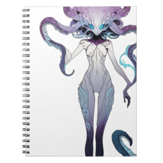 Lady tentacle notebook