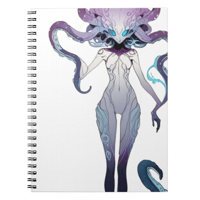 Lady tentacle notebook (Front)