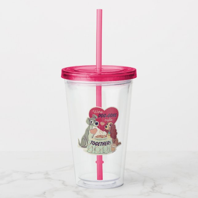 Lady & the Tramp Acrylic Tumbler (Front)