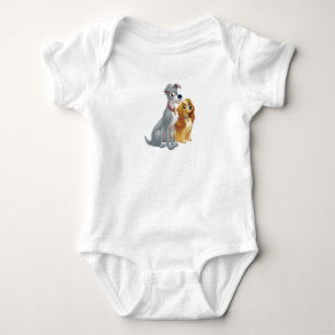 Lady & the Tramp   Classic Pose Baby Bodysuit