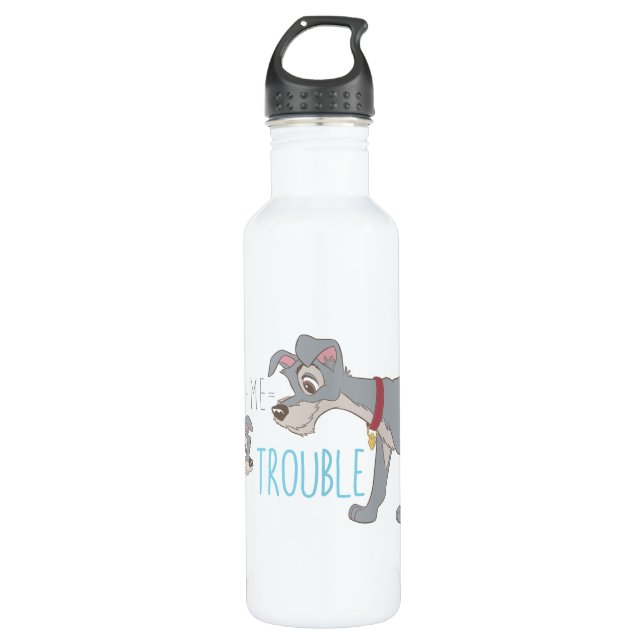 Lady & The Tramp | Dad+Me=Trouble 710 Ml Water Bottle (Front)