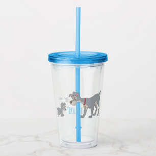 Lady & The Tramp   Dad+Me=Trouble Acrylic Tumbler