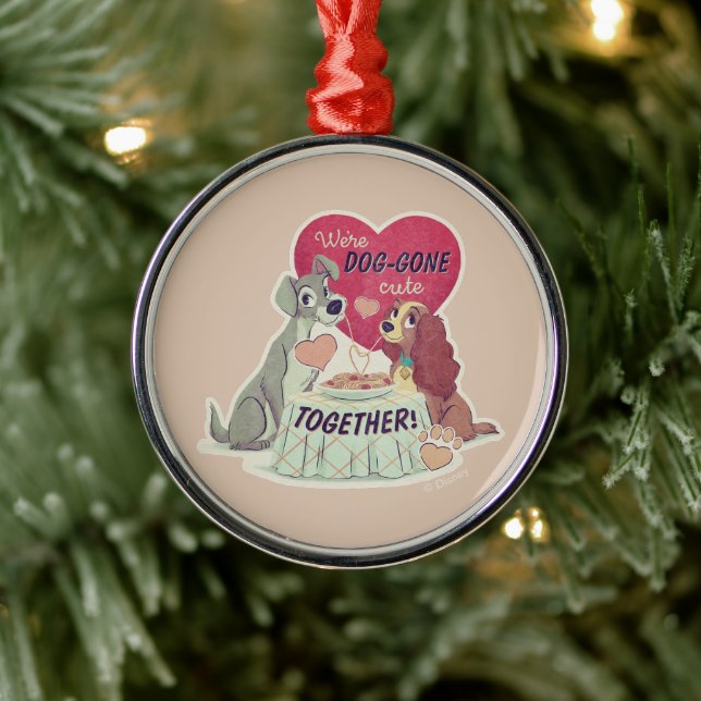 Lady & the Tramp Metal Ornament (Tree)