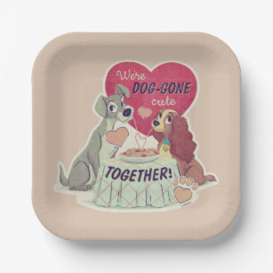 Lady & the Tramp Paper Plate