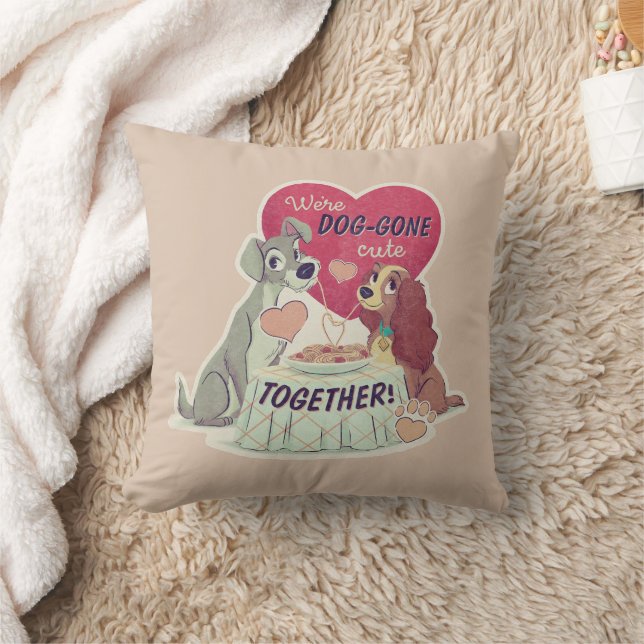 Lady & the Tramp Throw Pillow (Blanket)