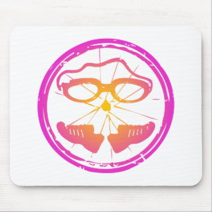 Lady Triathlon, woman triathlon Mouse Pad