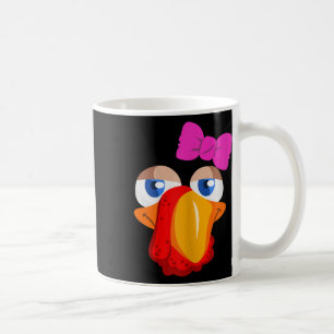 Lady Turkey Face Coffee Mug