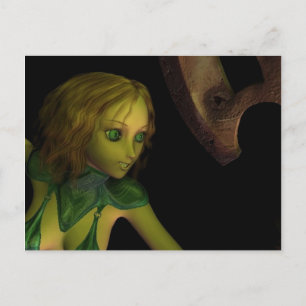 Lady under the Axe Post Card