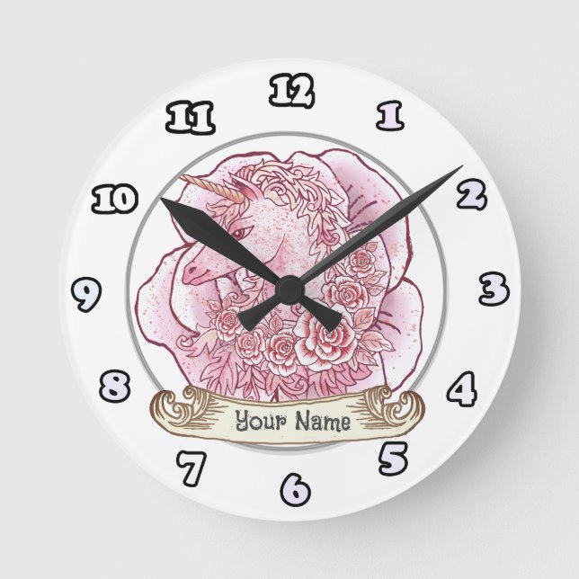 Lady Unicorn  clock (Front)