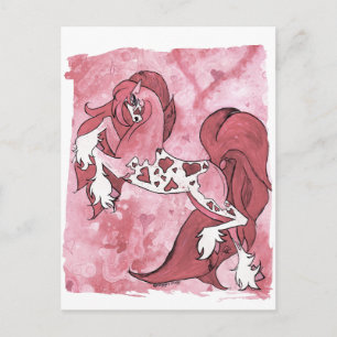 Lady Valentine Holiday Postcard