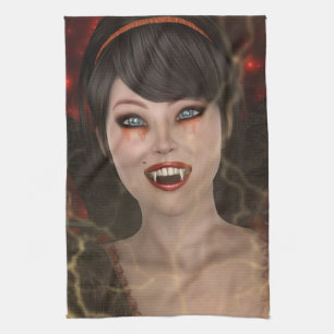 Lady Vamp Kitchen Towel