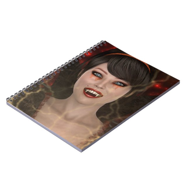 Lady Vamp Notebook (Left Side)