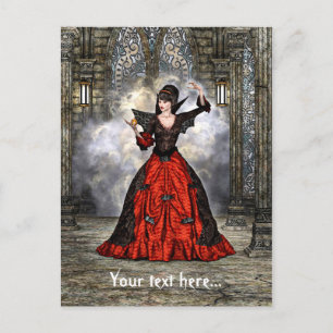 Lady Vamp Postcard