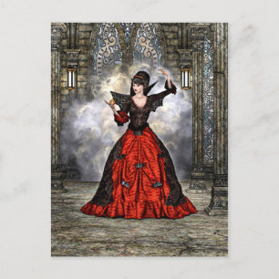 Lady Vamp Postcard