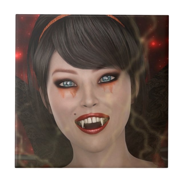 Lady Vamp Tile (Front)