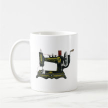 Lady Washington Vintage Sewing Machine Mug