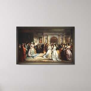 Lady Washington's Reception Day by D. Huntington Canvas Print