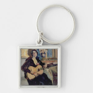 Lady with a Guitar, 1911 Keychain