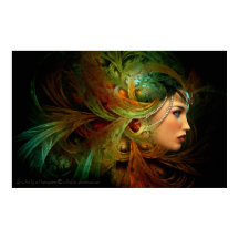 Lady with an elegant headdress