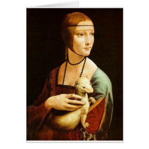 Lady with an Ermine by Leonardo Da Vinci c. 1490