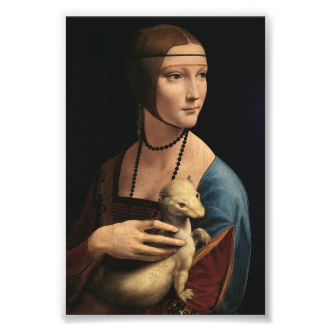 Lady with an Ermine by Leonardo da Vinci Photo Print (Front)