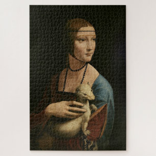 Lady with an Ermine–Cecilia Gallerani by Leonardo  Jigsaw Puzzle