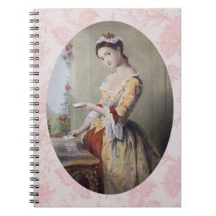 Lady with Cards Notebook