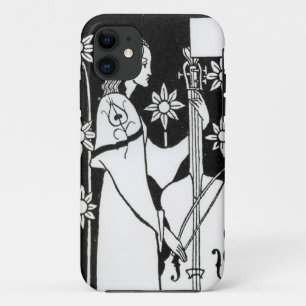 Lady with Cello, from 'Le Morte d'Arthur'`(litho) iPhone 11 Case