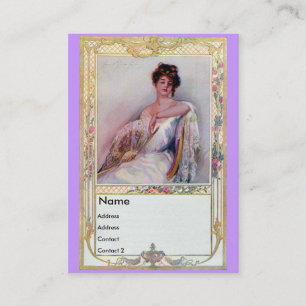 Lady with Fan Business Card