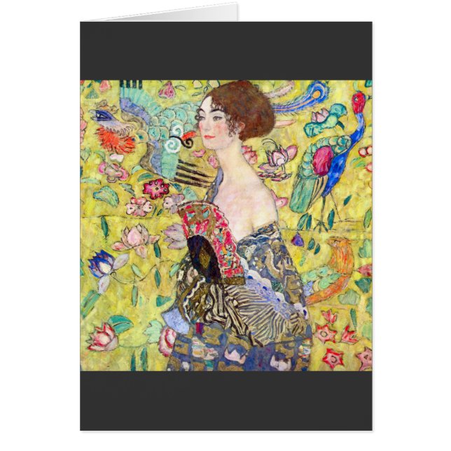 Lady with fan by Gustav Klimt (Front)
