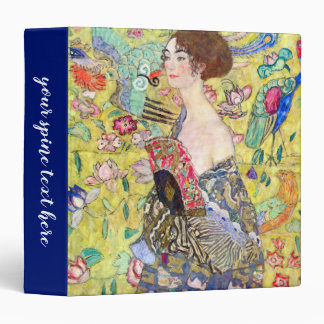 Lady with Fan by Gustav Klimt, Vintage Japonism Binder