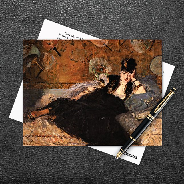 Lady with Fans Edouard Manet Postcard (Creator Uploaded)