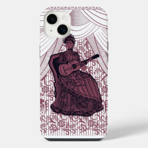 lady with guitar iPhone 14 plus case