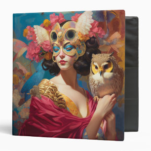 Lady With Owl Fantasy Art Binder