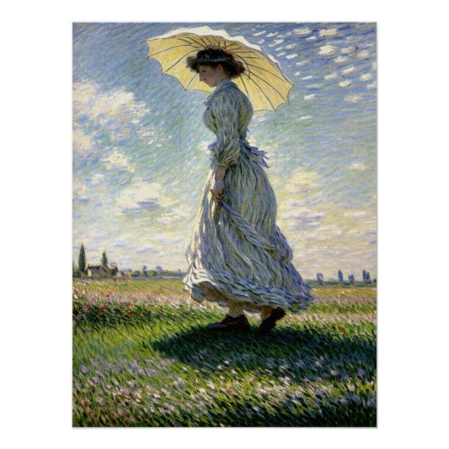 Lady with Parasol Poster (Front)