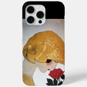 LADY WITH RED ROSE iPhone 15 PRO MAX CASE