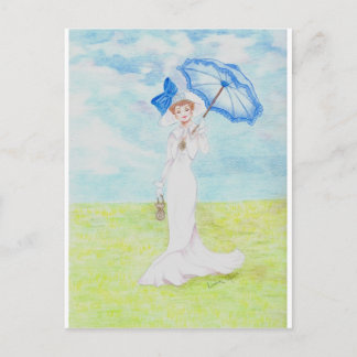 Lady With the Golden Brooch Postcard