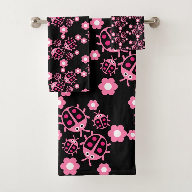 Ladybird And ladybug  Bath Towel Set (Insitu)