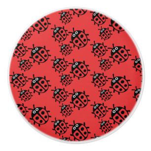 ladybird And Ladybug Ceramic Knob
