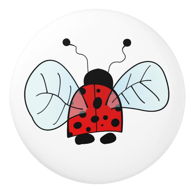 Ladybird Ceramic Knob (Front)