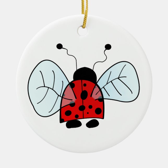 Ladybird Ceramic Ornament (Front)
