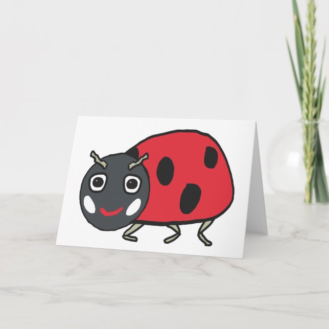 Ladybird Ladybug Card (Front)