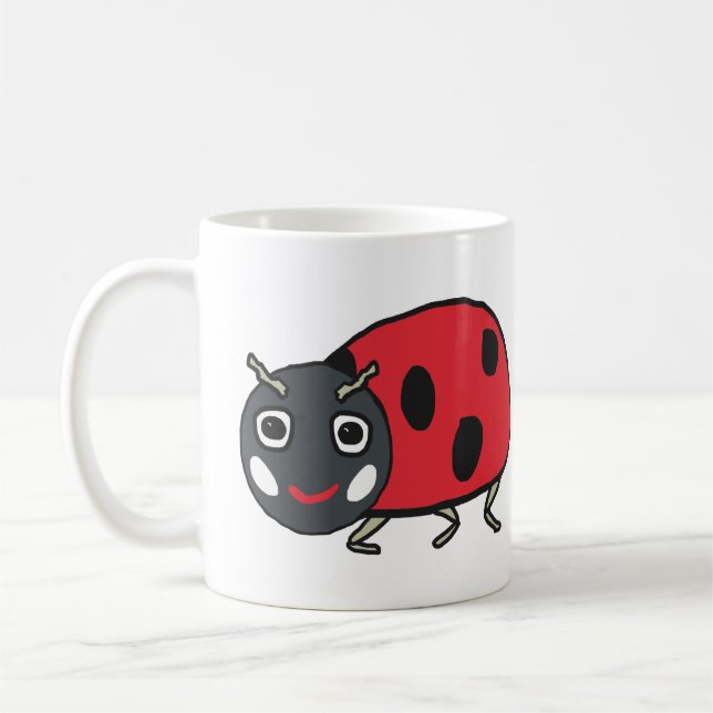 Ladybird Ladybug Coffee Mug (Left)