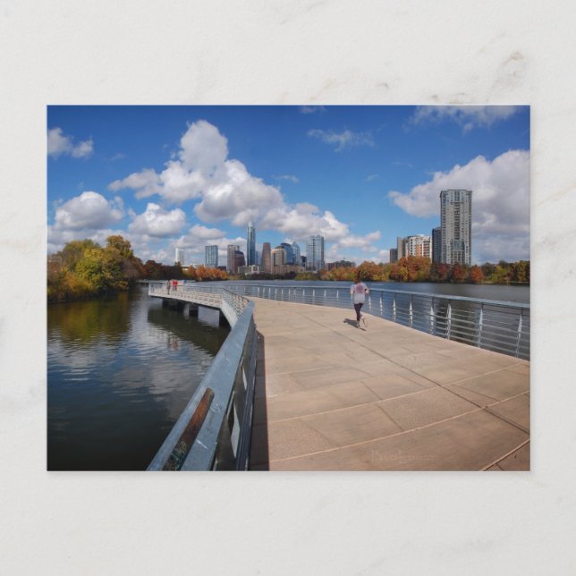 Ladybird Lake Boardwalk Trail in the Fall - Austin Postcard (Front)